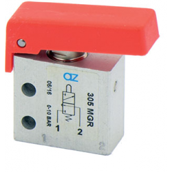 Microventil 3/2 NC - 305 MGR filet M5 cu parghie rosie