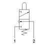 Microventil 3/2 NC - 305 MGR filet M5 cu parghie rosie