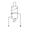 Microventil 3/2 NC - 305 MGG filet M5 cu parghie galbena