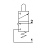 Microventil 3/2 NC - 305 MGR UL filet M5 cu parghie rosie