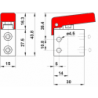 Microventil 3/2 NC - 305 MGR UL filet M5 cu parghie rosie