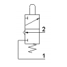 Microventil 3/2 NC - 305 MGG UL filet M5 cu parghie galbena