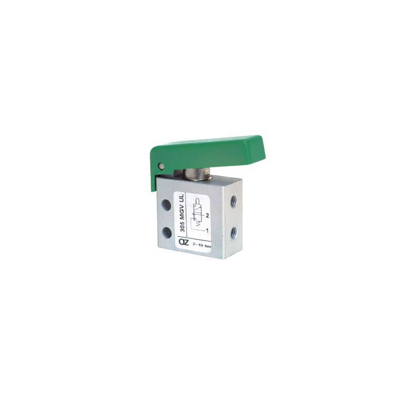 Microventil 3/2 NC - 305 MGV UL filet M5 cu parghie verde