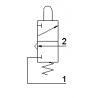 Microventil 3/2 NC - 305 MGV UL filet M5 cu parghie verde