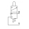 Microventil 3/2 NC - 305 MGN UL filet M5 cu parghie neagra