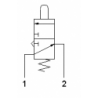 Microventil 3/2 NO - 314 MA  push-in tub Ø4 cu tija