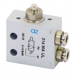 Microventil 3/2 NO - 314 MA UL push-in tub Ø4 cu tija