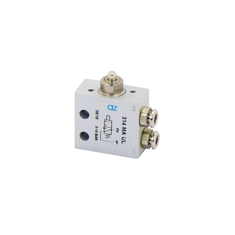 Microventil 3/2 NO - 314 MA UL push-in tub Ø4 cu tija