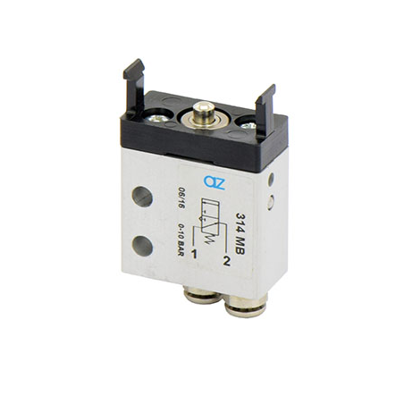 Microventil 3/2 NO - 314 MB push-in tub Ø4