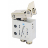 Microventil 3/2 NO - 314 MS cu levier unidirectional , push-in tub Ø4