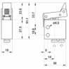 Microventil 3/2 NO - 314 MS cu levier unidirectional , push-in tub Ø4