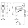 Microventil 3/2 NO - 314 MS UL cu levier unidirectional , push-in tub Ø4