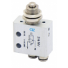 Microventil 3/2 NO - 314 MV cu prindere panou push-in tub Ø4 , cu tija