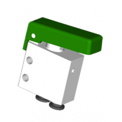 Microventil 3/2 NO - 314 MGV push-in tub Ø4 cu parghie verde