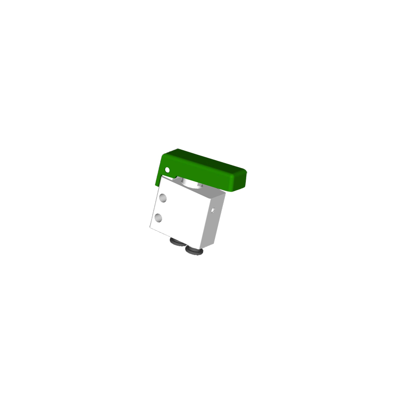 Microventil 3/2 NO - 314 MGV push-in tub Ø4 cu parghie verde