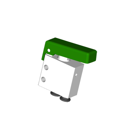 Microventil 3/2 NO - 314 MGV push-in tub Ø4 cu parghie verde