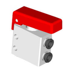 Microventil 3/2 NO - 314 MGR UL  push-in tub Ø4 cu parghie rosie