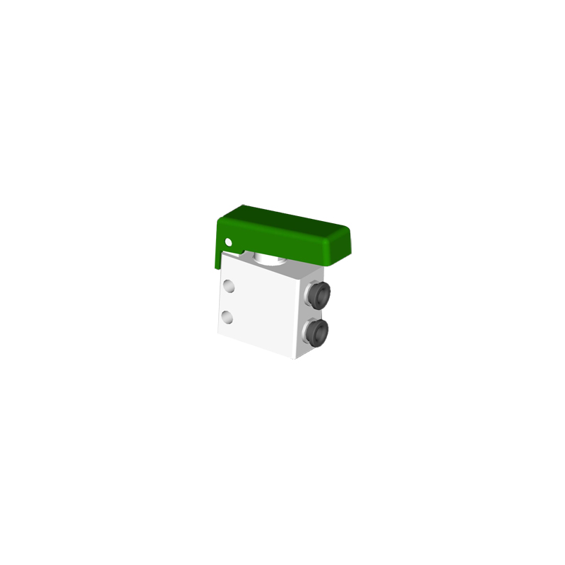 Microventil 3/2 NO - 314 MGV UL push-in tub Ø4 cu parghie verde