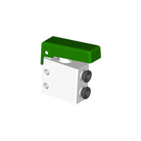 Microventil 3/2 NO - 314 MGV UL push-in tub Ø4 cu parghie verde