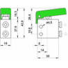 Microventil 3/2 NO - 314 MGV UL push-in tub Ø4 cu parghie verde