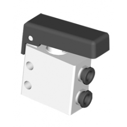 Microventil 3/2 NO - 314 MGN UL push-in tub Ø4 cu parghie neagra