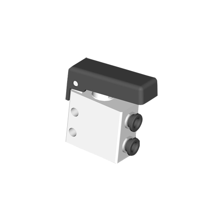 Microventil 3/2 NO - 314 MGN UL push-in tub Ø4 cu parghie neagra
