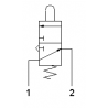 Microventil 3/2 NO - 315 MA filet M5