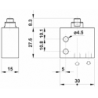 Microventil 3/2 NO - 315 MA filet M5