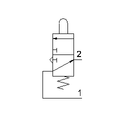 Microventil 3/2 NO - 315 MA UL filet M5