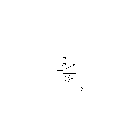 Microventil 3/2 NO - 315 MB filet M5