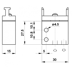 Microventil 3/2 NO - 315 MB filet M5