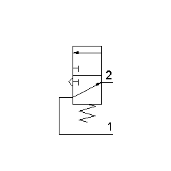 Microventil 3/2 NO - 315 MB UL filet M5