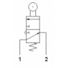 Microventil 3/2 NO - 315 MR cu levier rola , filet M5