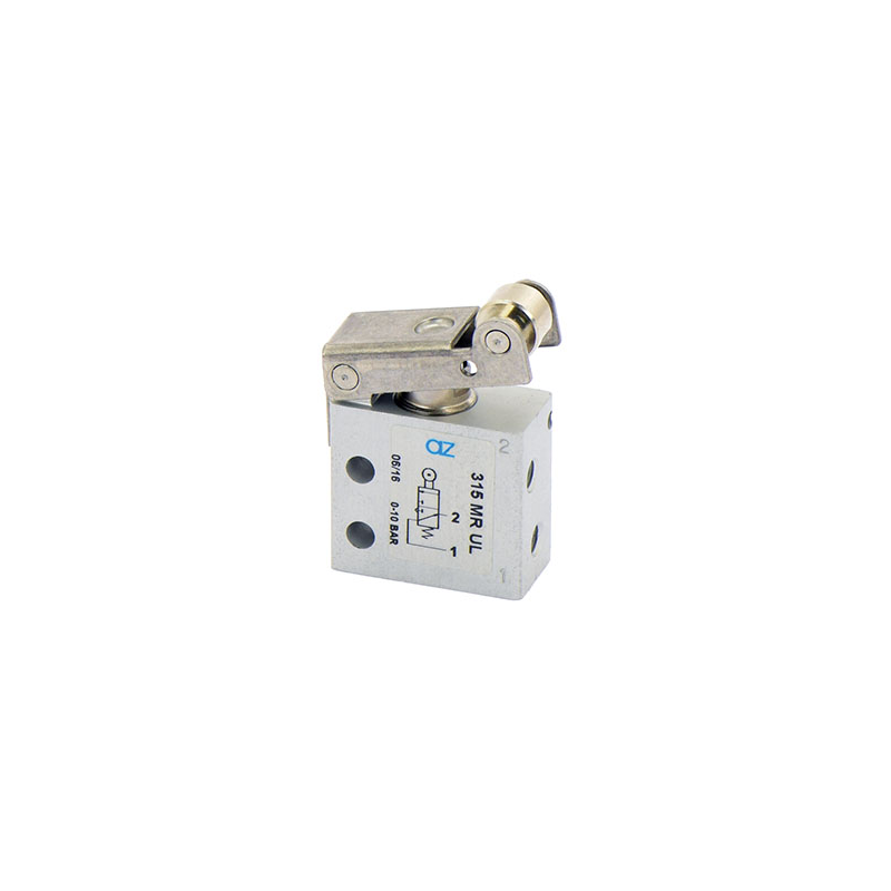 Microventil 3/2 NO - 315 MR UL cu levier rola , filet M5