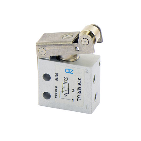 Microventil 3/2 NO - 315 MR UL cu levier rola , filet M5