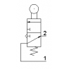 Microventil 3/2 NO - 315 MR UL cu levier rola , filet M5