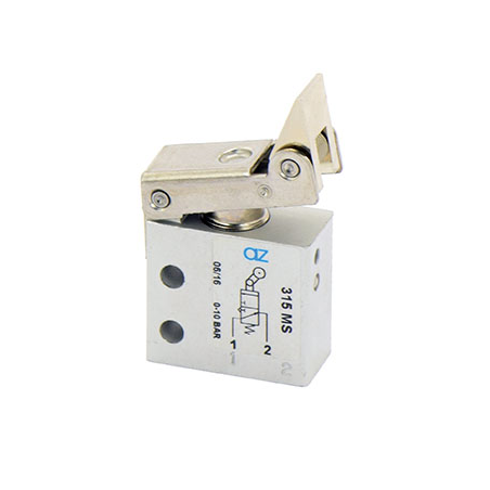 Microventil 3/2 NO - 315 MS  cu levier unidirectional , filet M5