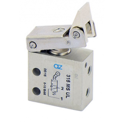 Microventil 3/2 NO - 315 MS UL cu levier unidirectional , filet M5
