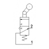 Microventil 3/2 NO - 315 MS UL cu levier unidirectional , filet M5