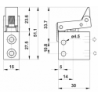 Microventil 3/2 NO - 315 MS UL cu levier unidirectional , filet M5