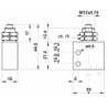 Microventil 3/2 NO - 315 MV cu prindere panou filet M5 , cu tija
