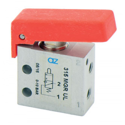 Microventil 3/2 NO - 315 MGR UL filet M5 cu parghie rosie