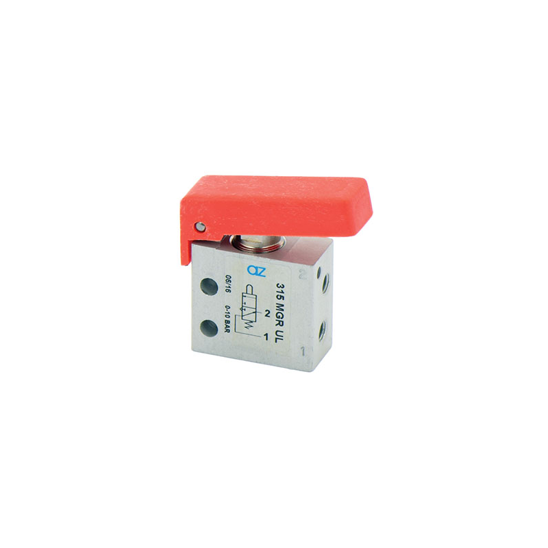 Microventil 3/2 NO - 315 MGR UL filet M5 cu parghie rosie