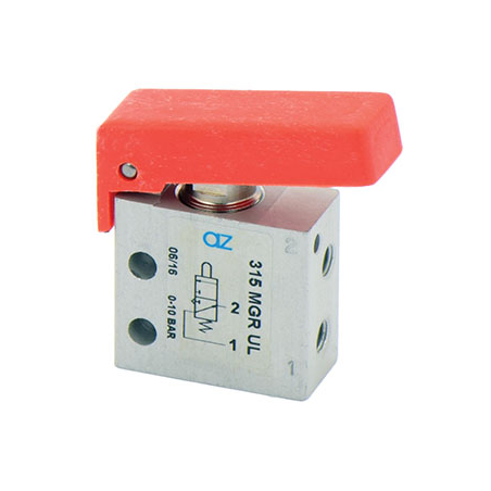 Microventil 3/2 NO - 315 MGR UL filet M5 cu parghie rosie