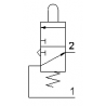 Microventil 3/2 NO - 315 MGR UL filet M5 cu parghie rosie