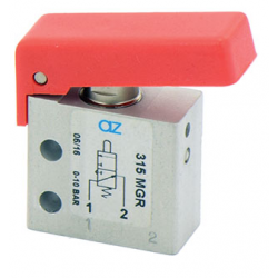 Microventil 3/2 NO - 315 MGR  filet M5 cu parghie rosie