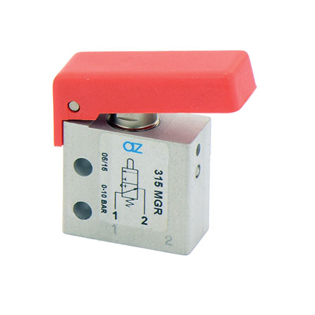 Microventil 3/2 NO - 315 MGR  filet M5 cu parghie rosie