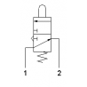 Microventil 3/2 NO - 315 MGG filet M5 cu parghie galbena