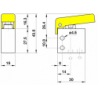 Microventil 3/2 NO - 315 MGG filet M5 cu parghie galbena