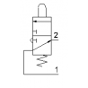 Microventil 3/2 NO - 315 MGV UL filet M5 cu parghie verde